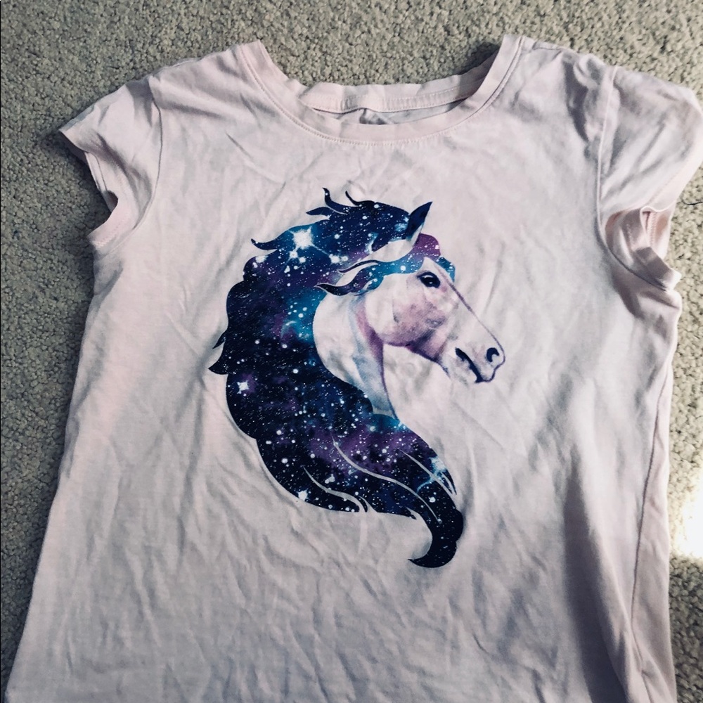 Gap galaxy horse shirt